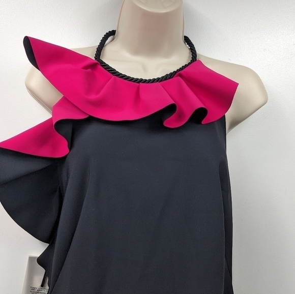 Philosophy di Lorenzo Serafini NWT Halter Ruffle Dress Sz 8 - Picture 4 of 11